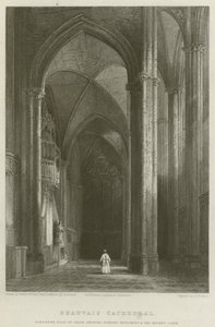 Cathédrale de Beauvais, Aile Nord du Chœur montrant le Monument de Forbin et l
