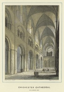 Cathédrale de Chichester, nef regardant vers l