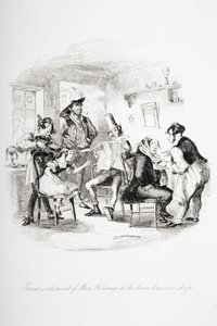 Grande excitation de Miss Kenwigs chez le coiffeur, illustration de 