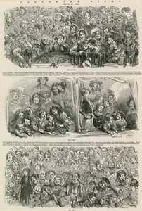 Nuit de pantomime : La Galerie, Les Loges, La Fosse - Hablot Knight Browne