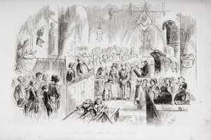 La petite église dans le parc, illustration de 