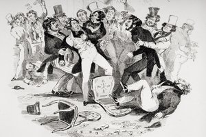 La dernière bagarre entre Sir Mulberry et son élève, illustration de 