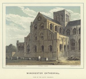 Cathédrale de Winchester, vue du transept nord - Hablot Knight Browne