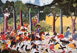 Les Haïtiens sous Jean Jacques Dessalines battent les troupes de Napoléon - Haitian School