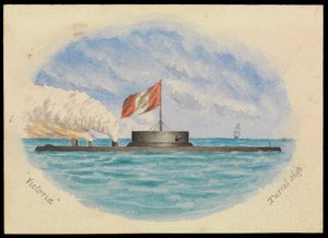 Navire à tourelle Victoria, vers 1865 - Hamilton Williams