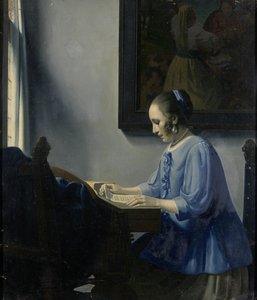 Femme lisant de la musique - Han van Meegeren