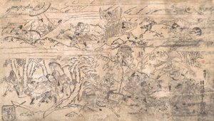 Scène de bataille, fin XVIIe-début XVIIIe siècle