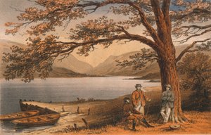 Le lac du refuge agréable. Llyn Mwyngyl, de Tal-y-Llyn, 19ème siècle - Hanhart