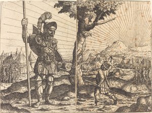 David et Goliath - Hanns Lautensack