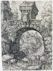 Paysage avec pont, 1550 - Hanns Sebald Lautensack