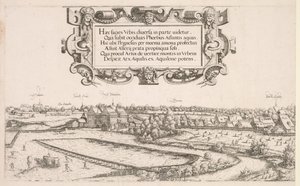 Vue panoramique de Nuremberg: Partie gauche, 1552 - Hanns Sebald Lautensack