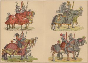 Chevaliers à cheval - Hans (after) Burgkmair
