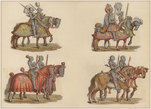 Chevaliers à cheval - Hans (after) Burgkmair