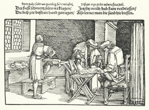 Ulcères ou plaies aux jambes - Hans (after) Burgkmair
