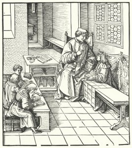 Maximilien recevant des instructions - Hans (after) Burgkmair