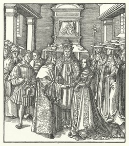 Le pape Nicolas V présidant le mariage de l