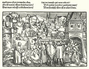 Le tremblement de terre - Hans (after) Burgkmair