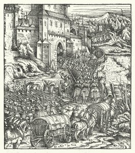 La Capture de la Ville de Tongres - Hans (after) Burgkmair