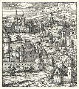 Wiener Neustadt, Autriche, lieu de naissance de Maximilien Ier, empereur du Saint-Empire romain germanique - Hans (after) Burgkmair