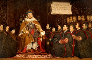 Henri VIII et les chirurgiens-barbiers, illustration de 