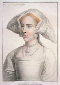 Marie Tudor (1516-58) gravée par Francesco Bartolozzi (1727-1815) - Hans (after) Holbein the Younger