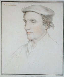 Portrait de Philippe Melanchton (1497-1560) gravé par Francesco Bartolozzi (1727-1815) 1792 - Hans (after) Holbein the Younger
