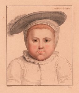 Prince Edward, âgé de 1 an, plus tard roi Édouard VI d