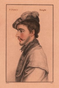 Sir Nicholas Poyntz (c.1528-1556), courtisan anglais (1812) (gravure) - Hans (after) Holbein the Younger