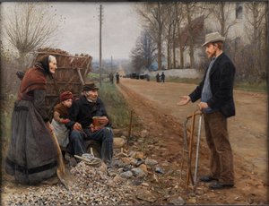 En Landevej Une autoroute, 1893 - Hans Andersen Brendekilde