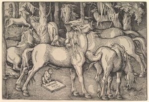 Groupe de sept chevaux - Hans Baldung
