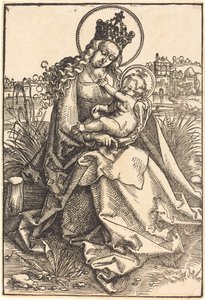 Madone et Enfant sur la rive herbeuse - Hans Baldung Grien