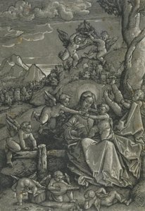 Madonna avec enfant et anges dans un paysage - Hans Baldung Grien