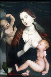 La Madone aux perroquets - Hans Baldung Grien
