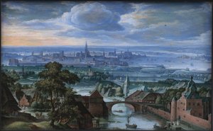 Paysage avec vue sur Anvers
