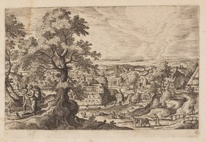 Planche 16, tirée de Paysages avec scènes de l