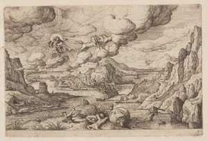 Planche 26, tirée de Paysages avec scènes de l