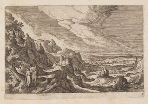 Planche 2, tirée de Paysages avec scènes de l