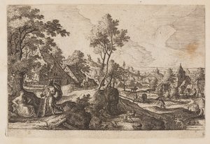 Planche 6, tirée de Paysages avec scènes de l