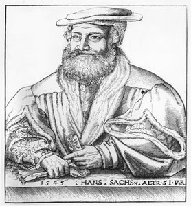 Portrait de Hans Sachs, 1545 - Hans Brosamer