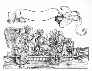 Une scène de la procession triomphale de Maximilien, c.1516-18 - Hans Burgkmair
