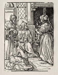 Le Christ dans la Maison de Lazare, 1510 - Hans Burgkmair