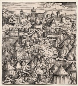 Der Weisskunig : Le siège de Padoue - Hans Burgkmair