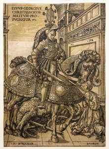 Saint Georges et le Dragon - Hans Burgkmair