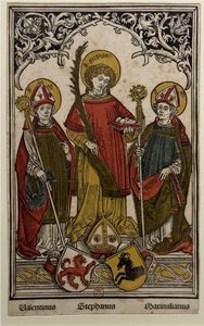 Saint Valentin, Saint Étienne et Saint Maximilien - Hans Burgkmair