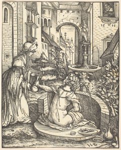 Bethsabée à son bain - Hans Burgkmair I
