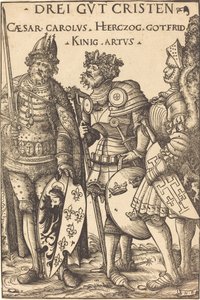 Charlemagne, Arthur et Godefroy - Hans Burgkmair I