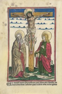 Le Christ en croix avec la Vierge et Saint Jean - Hans Burgkmair I