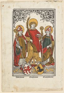 Saint Valentin, Saint Étienne et Saint Maximilien - Hans Burgkmair I