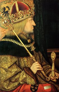 Portrait de Frédéric III 1415-1493, Saint-Empereur romain, fin du 15ème siècle - Hans Burgkmair the Elder