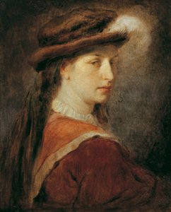 Dame au chapeau à plumes - Hans Canon